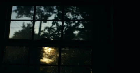 Sunset Through Kitchen Window 01 Video stock 31983133
