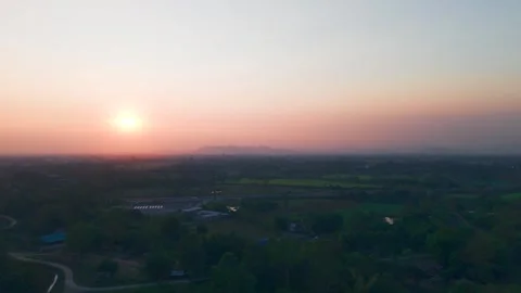 Sunset Through the Trees Stock Footage 301634255