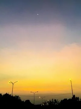 Sunset in Thu Duc District, Ho Chi Minh city Stock Photos