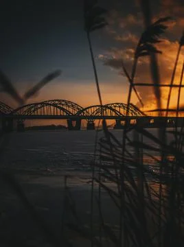 Sunset time in the city Stock Photos