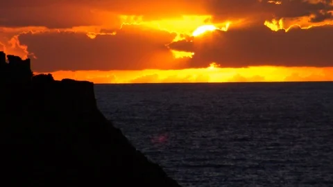 Sunset time elapse coast of cilento, salerno - italy Stock Footage 103619988