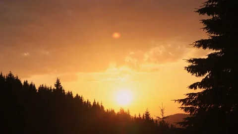 Sunset - time laps Video stock 158324235