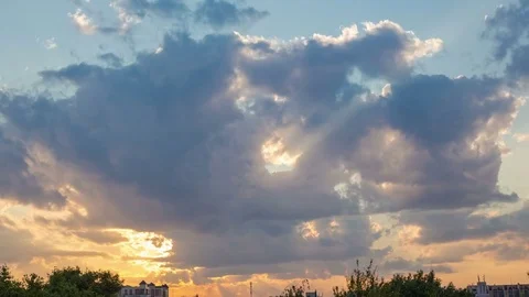 Sunset time lapse 4k Stock Footage 80632782