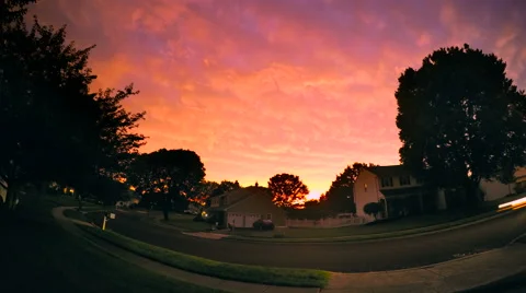 Sunset Time-lapse After Storm Stock-Footage 53493323