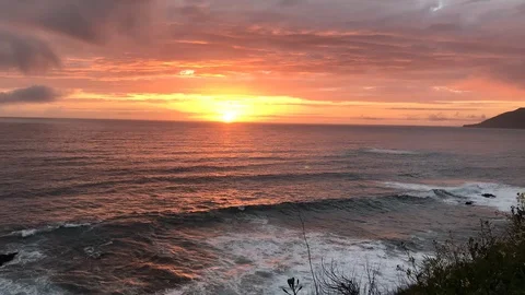 Sunset Time Lapse Along The Pacific Coast Big Sur CA Stock Footage 105426267