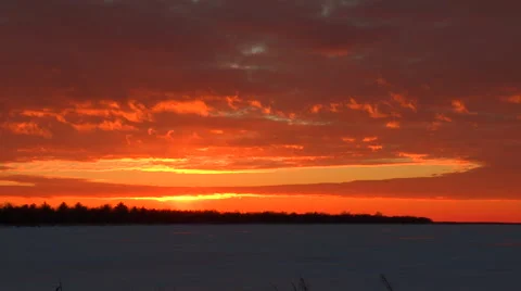 Sunset Time Lapse Background Stock Footage 46202989