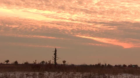 Sunset Time Lapse Background Stock Footage 46306274