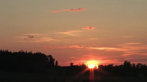 Sunset time-lapse in BC Stock Footage 128132
