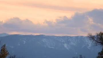 Sunset Time Lapse of Beartooth Mountains in Fall Video stock 86089459