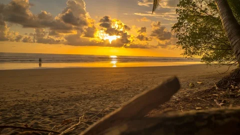 Sunset Time Lapse In Costa Rica Stock Footage 120106811