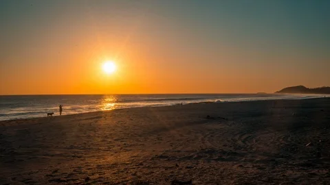 Sunset Time Lapse In Costa Rica Stock Footage 120106853