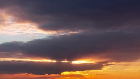 Sunset time lapse, dramatic sunset landscape, sunrise. Stock Footage 167001011