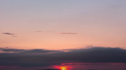 Sunset time lapse, dramatic sunset landscape, sunrise. Stock Footage 167001094