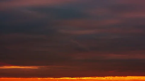 Sunset time lapse, dramatic sunset landscape, sunrise. Stock Footage 167001417