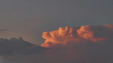Sunset time lapse. Epic storm tropical clouds at sunset, Spain. Vidéo 130914451