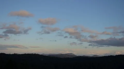 Sunset Time Lapse Followed by Full Moon Rise Stock Footage