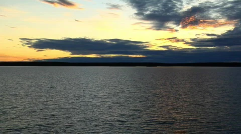 Sunset in Time lapse Stockbeeldmateriaal 78821