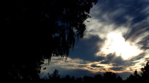 Sunset time lapse Stock Footage 1020537