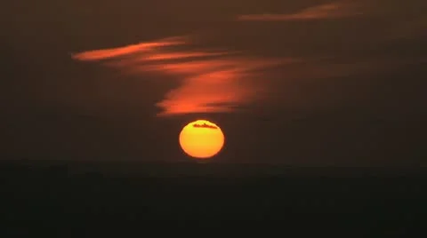 Sunset:  Time Lapse Stock Footage 10760038