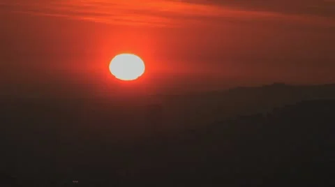 Sunset:  Time Lapse Stock Footage 10818213