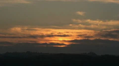 Sunset:  Time Lapse Stock Footage 10830841
