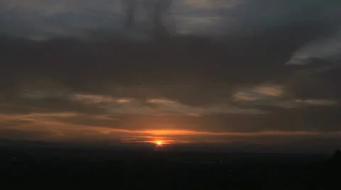 Sunset:  Time Lapse Stock Footage 10832316