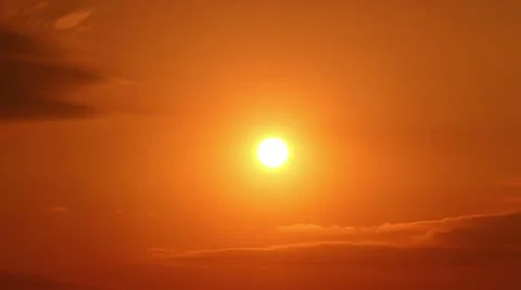 The sunset time lapse Stock Footage 10840969