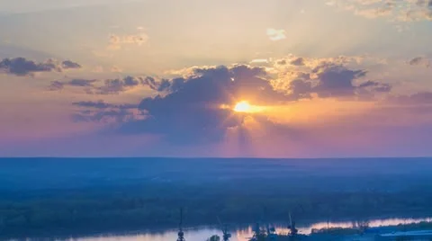Sunset Time Lapse Stock Footage 10904897