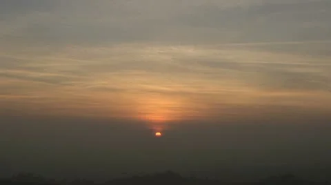 Sunset:  Time Lapse Stock Footage 12890590