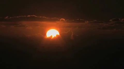 Sunset: Time Lapse Stock Footage