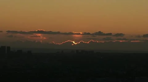 Sunset:  Time Lapse Stock Footage 13576052