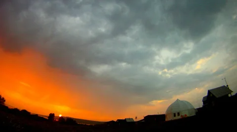 Sunset time lapse Stock Footage 27309737