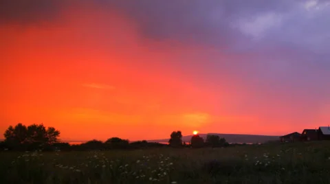 Sunset time lapse Stock Footage 27311094