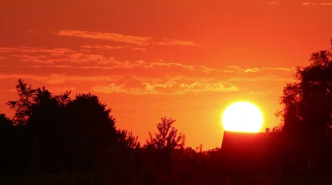 Sunset time lapse Stock Footage 39587607