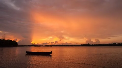 Sunset  time lapse Stock Footage 42843676