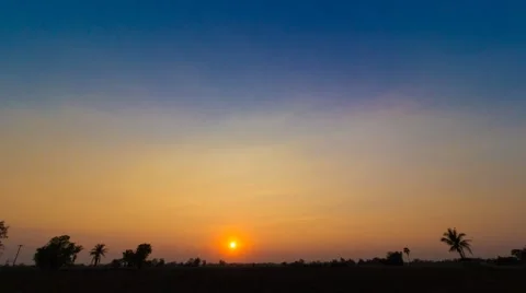 Sunset time-lapse Video stock 48564501