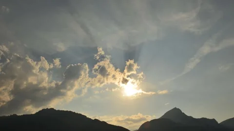 Sunset. Time Lapse Stock Footage 53875223