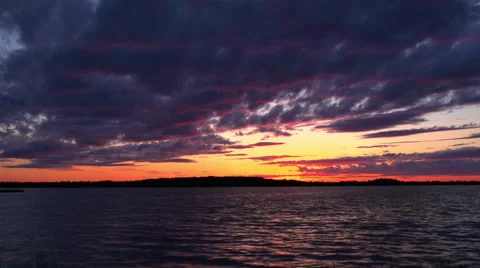 Sunset. Time Lapse Video stock 54896867