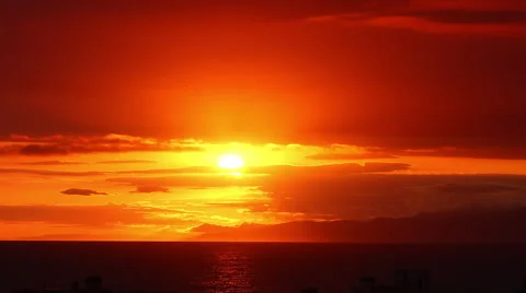 Sunset Time lapse Stock Footage 61951625