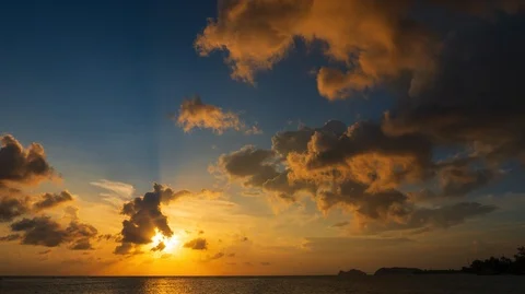 Sunset time lapse Stock Footage 99484218