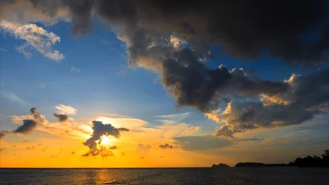 Sunset time lapse Stock Footage 99493367