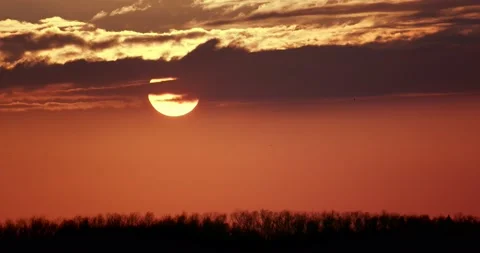 Sunset time lapse Stock Footage
