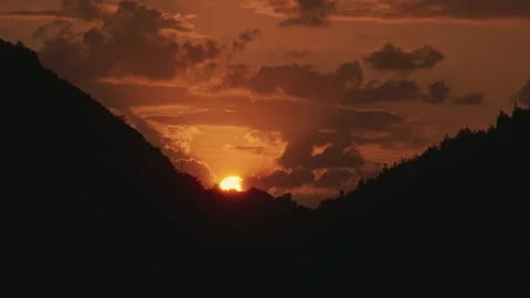 Sunset Time Lapse Stock Footage 144429645