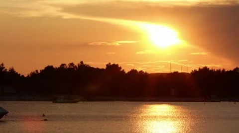 Sunset TIME LAPSE FULL HD Video stock 8838386