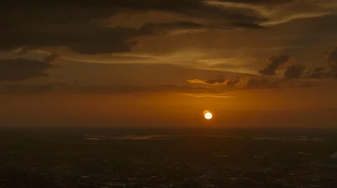 Sunset time-lapse from a high-rise window Video stock 51767948