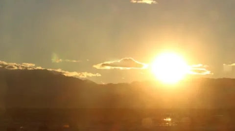 Sunset Time-Lapse - Las Vegas, NV West Mountains - HD 1920x1080 HD 库存影片 46590001