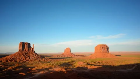 Sunset time lapse in Monument Valley in the USA Stock Footage 143175245