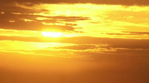 Sunset Time-Lapse over clouds Stock Footage 20512381