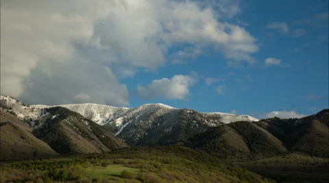 Sunset Time lapse over the Rockies Stock Footage 38039325