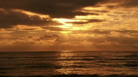 Sunset time-lapse over the sea Stock Footage 20511740